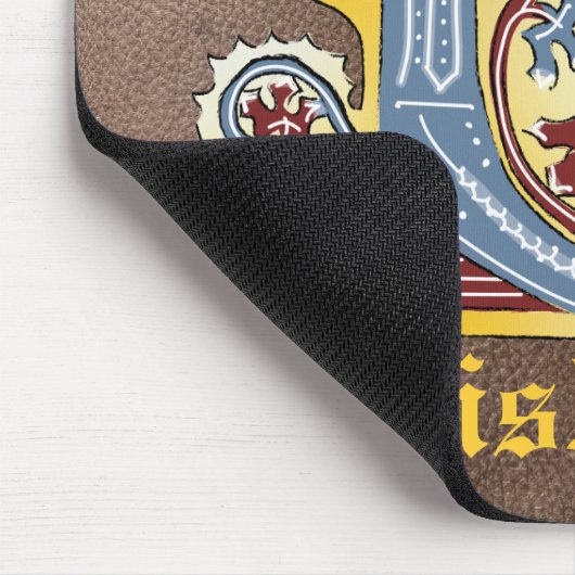 Leuchtender Brief C Mousepad (Ecke)