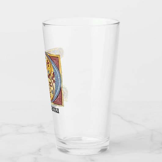 Leuchtender Brief D Gla Glas (Links)