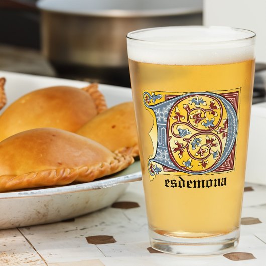 Leuchtender Brief D Gla Glas