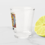 Leuchtender Brief D Schnapsglas (Rechts)