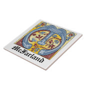 Leuchtender Brief des blauen und roten Lichts im M Fliese (Seite)