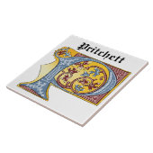 Leuchtender Brief des blauen und roten Reisenden P Fliese (Seite)