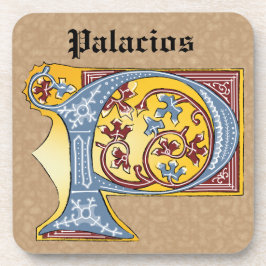 Leuchtender Brief des blauen und roten Reisenden P Getränkeuntersetzer