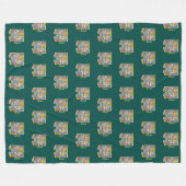 Leuchtender Brief E Fleecedecke (Vorderseite (Horizontal))