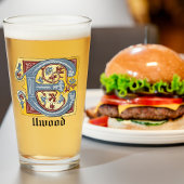 Leuchtender Brief E Glas