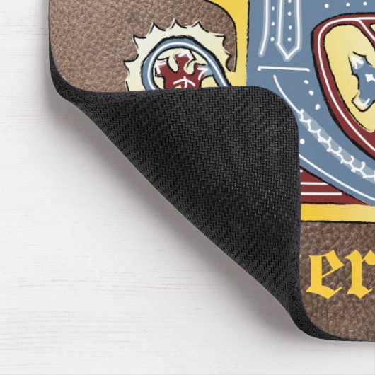 Leuchtender Brief E Mousepad (Ecke)