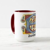 Leuchtender Brief E Tasse (Vorderseite Links)