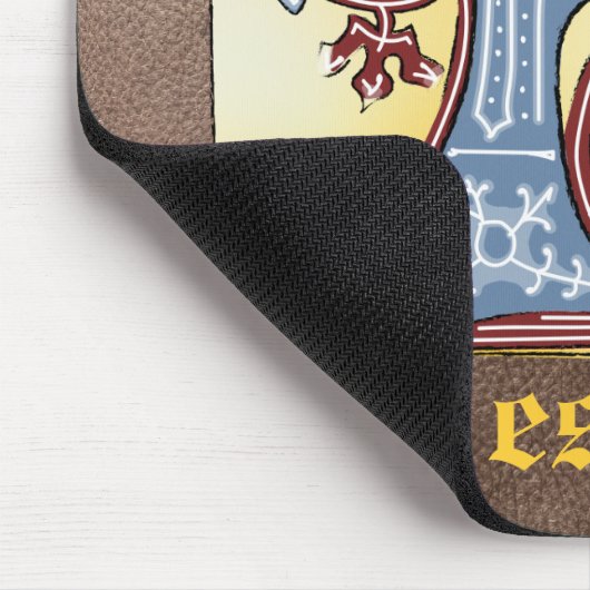 Leuchtender Brief H Mousepad (Ecke)