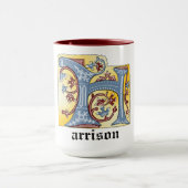 Leuchtender Brief H Tasse (Zentrum)