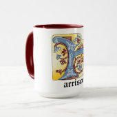 Leuchtender Brief H Tasse (Vorderseite Links)