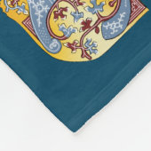 Leuchtender Brief J Fleecedecke (Ecke)