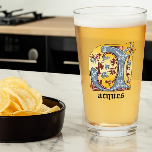 Leuchtender Brief J Glas