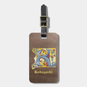 Leuchtender Brief K Gepäckanhänger (Vorderseite vertikal)