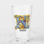 Leuchtender Brief K Glas (Vorderseite)