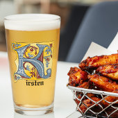 Leuchtender Brief K Glas