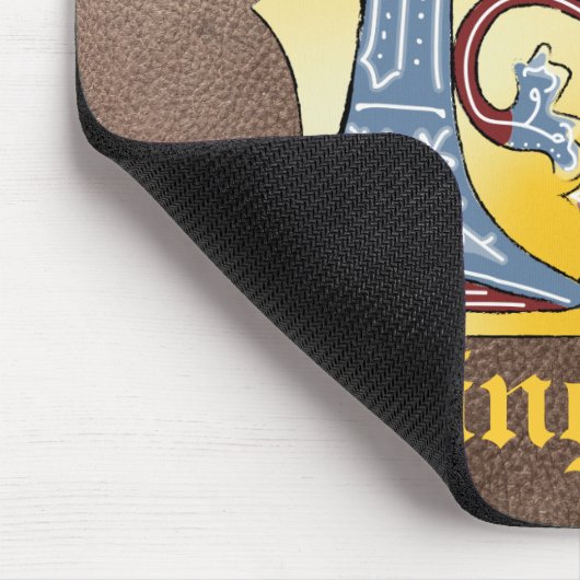 Leuchtender Brief K Mousepad (Ecke)