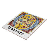 Leuchtender Brief O Fliese (Seite)