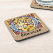 Leuchtender Brief O Getränkeuntersetzer (Linke Seite)