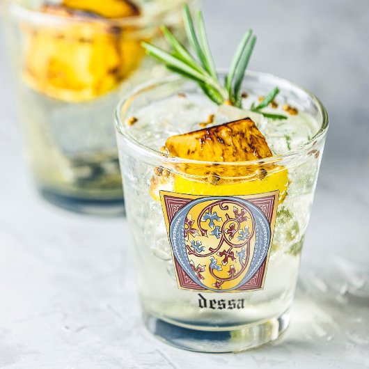 Leuchtender Brief O Schnapsglas