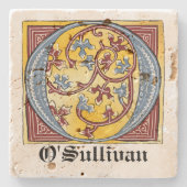 Leuchtender Brief O Steinuntersetzer (Vorderseite)