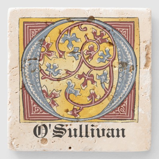 Leuchtender Brief O Steinuntersetzer (Vorderseite)