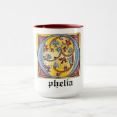 Leuchtender Brief O Tasse (Zentrum)