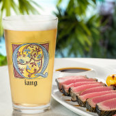 Leuchtender Brief Q Glas