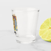 Leuchtender Brief Q Schnapsglas (Rechts)