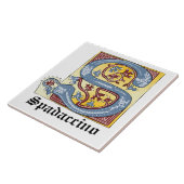 Leuchtender Brief S Fliese (Seite)