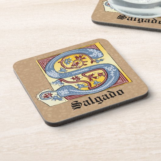 Leuchtender Brief S Getränkeuntersetzer (Linke Seite)