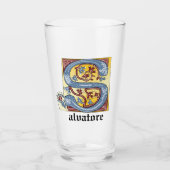 Leuchtender Brief S Glas (Vorderseite)