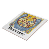 Leuchtender Brief U Fliese (Seite)