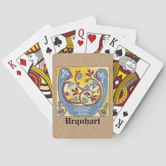 Leuchtender Brief U Spielkarten (Rückseite)