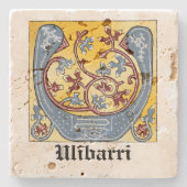 Leuchtender Brief U Steinuntersetzer (Vorderseite)