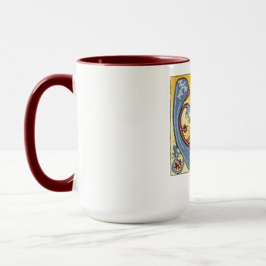 Leuchtender Brief U Tasse (Links)