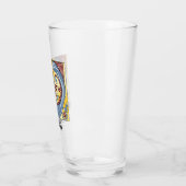 Leuchtender Brief W Glas (Links)