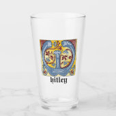 Leuchtender Brief W Glas (Vorderseite)