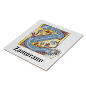 Leuchtender Brief Z Fliese (Seite)