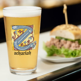 Leuchtender Brief Z Glas