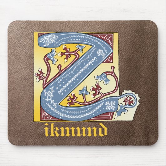 Leuchtender Brief Z Mousepad (Vorne)