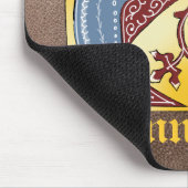 Leuchtender Buchstabe A des mittelalterlichen blau Mousepad (Ecke)