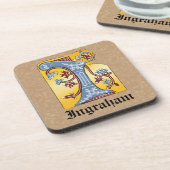 Leuchtender Buchstabe I Getränkeuntersetzer (Linke Seite)