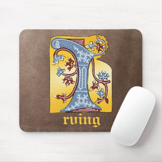 Leuchtender Buchstabe I Mousepad (Mit Mouse)