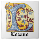 Leuchtender Buchstabe L Fliese (Vorderseite)