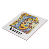 Leuchtender Buchstabe L Fliese (Seite)