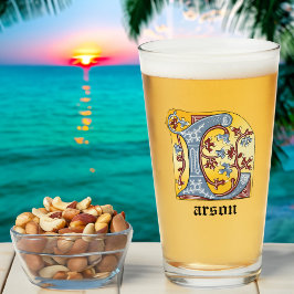 Leuchtender Buchstabe L Glas