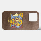 Leuchtender Buchstabe R für mittelalterliches Blau Case-Mate iPhone Hülle (Rückseite (Horizontal))