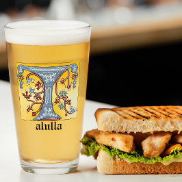 Leuchtender Buchstabe T Glas