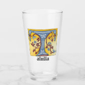 Leuchtender Buchstabe T Glas (Vorderseite)