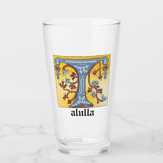 Leuchtender Buchstabe T Glas (Vorderseite)